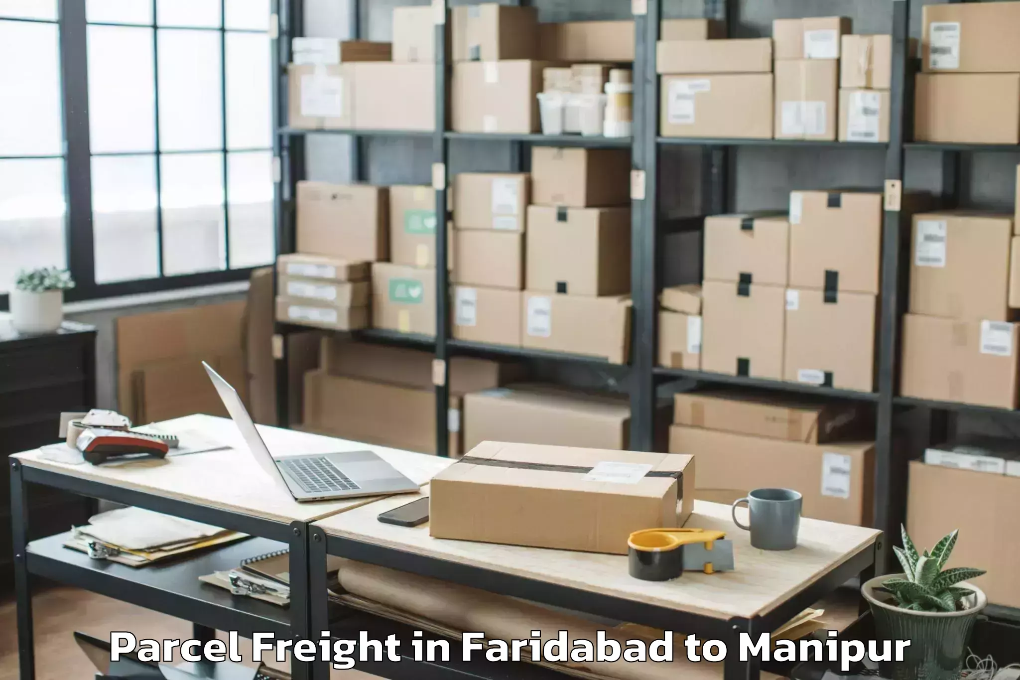 Faridabad to Manipur International Universi Parcel Freight